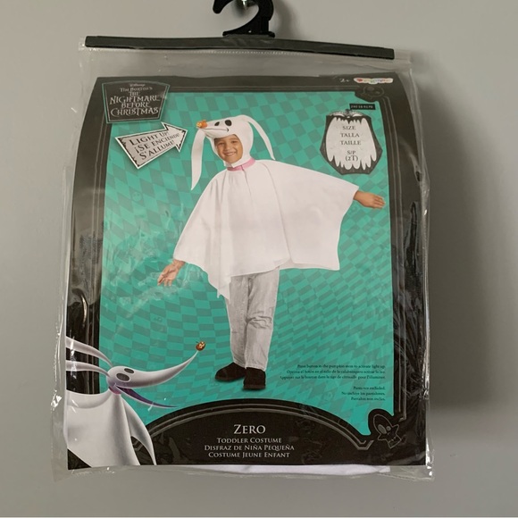 NIP. DISNEY Nightmare Before Christmas Toddler Zero Costume - Picture 3 of 8